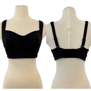 Lululemon Ta Ta Tamer II Sports Bra Black Convertible Straps Full Support 36D